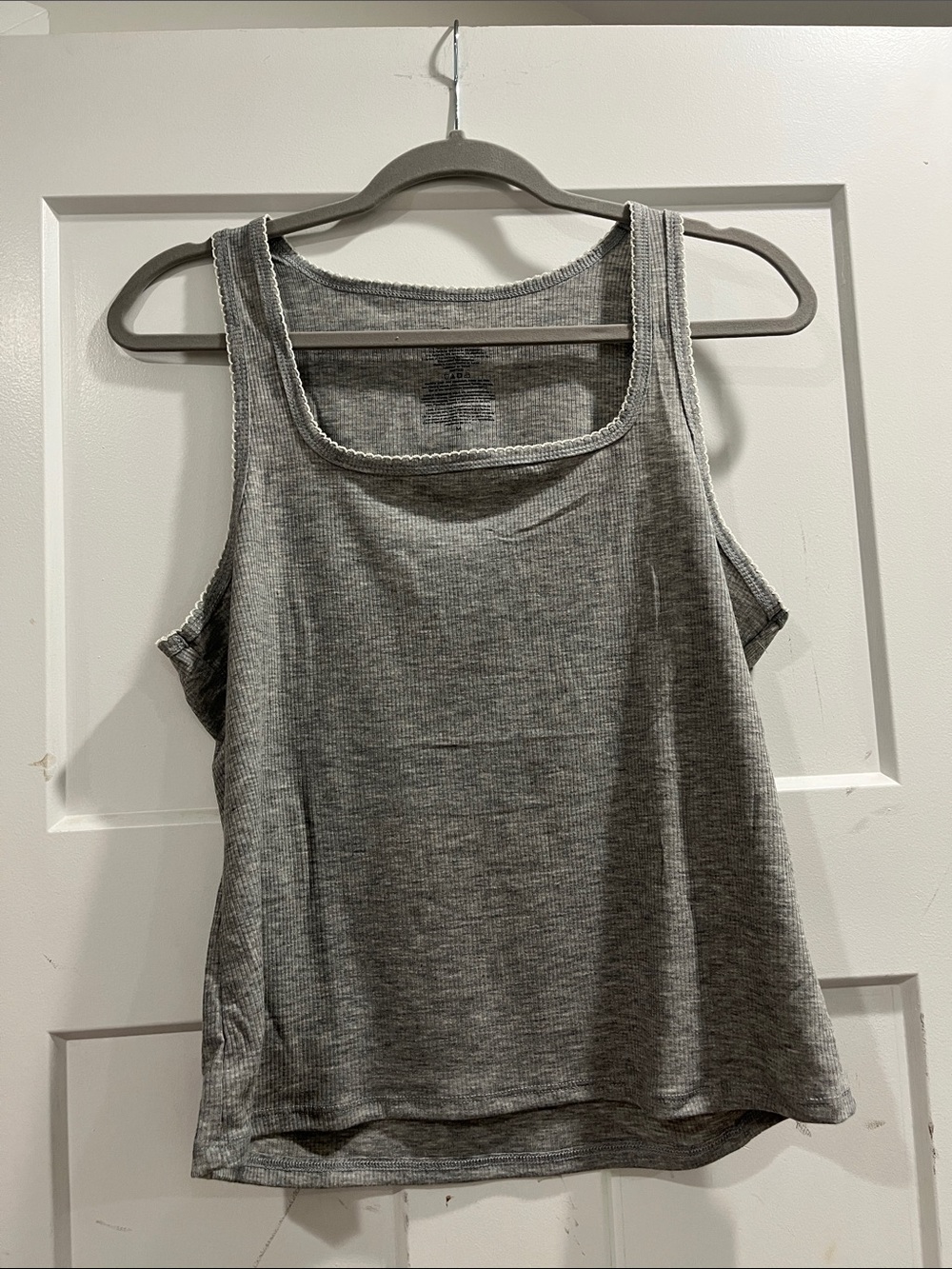 Gray Ribbed Cardigan & Tank Set - Picture 3 of 3